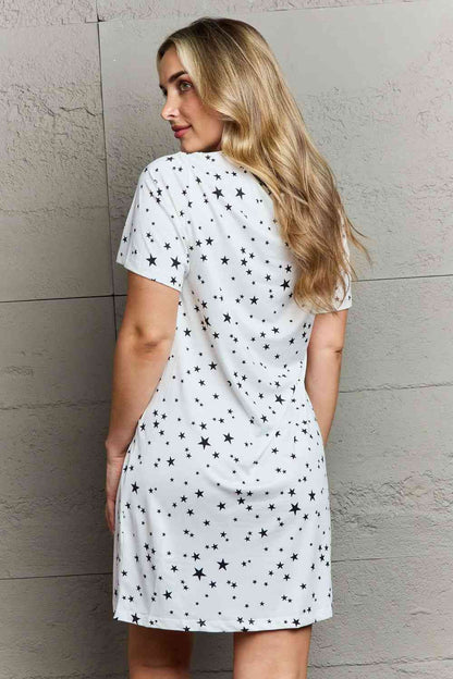 Button Down Sleepwear Dress