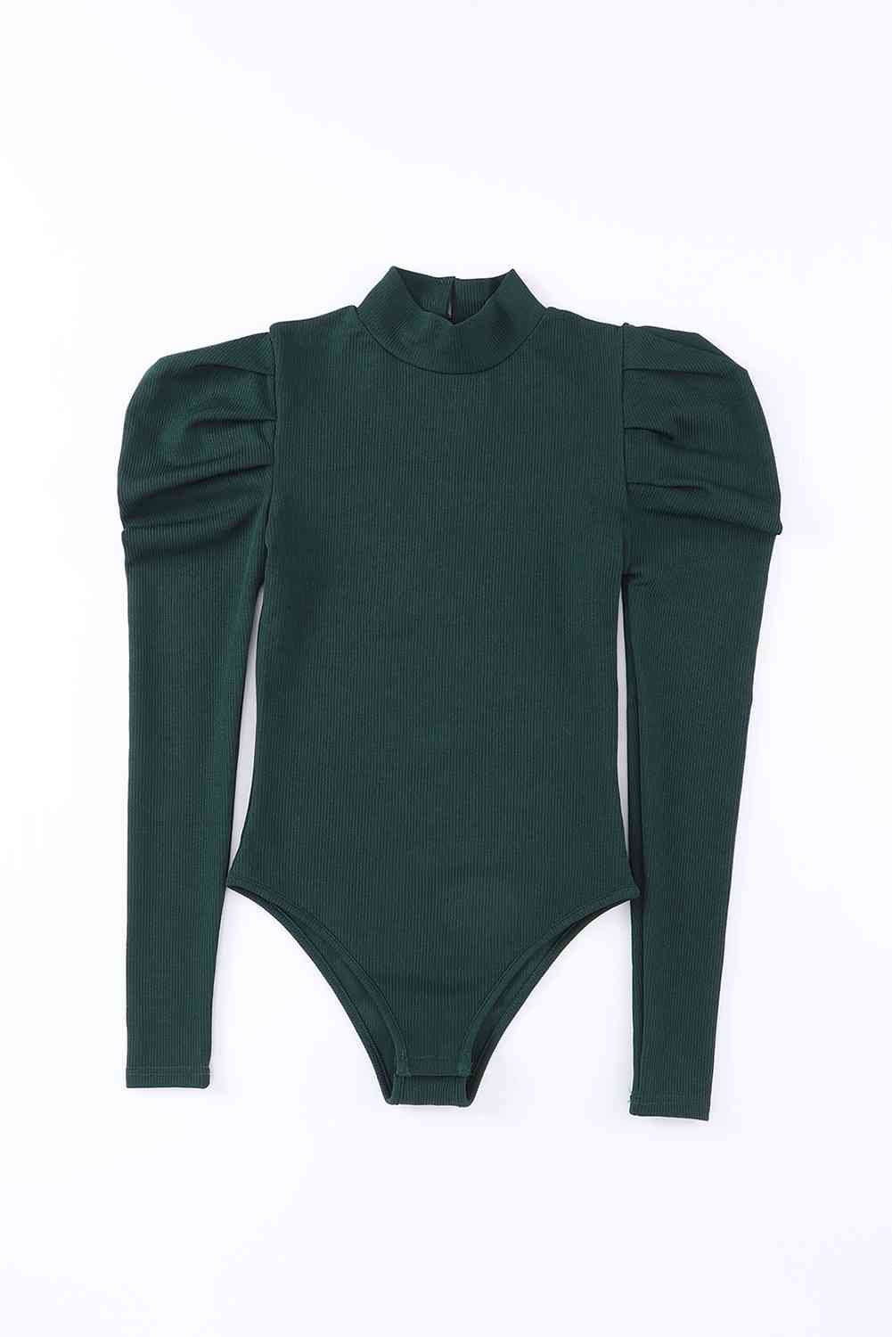 Puff Sleeve Mock Neck Bodysuit