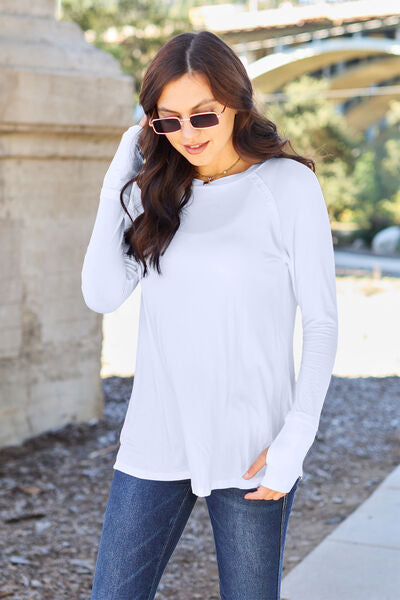 Full Size Round Neck Long Sleeve T-Shirt