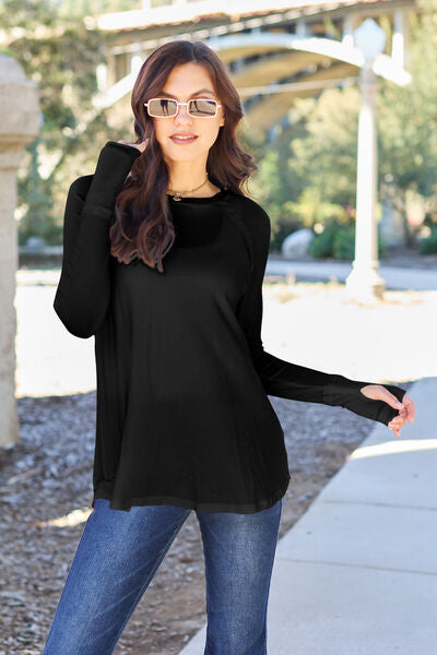 Full Size Round Neck Long Sleeve T-Shirt