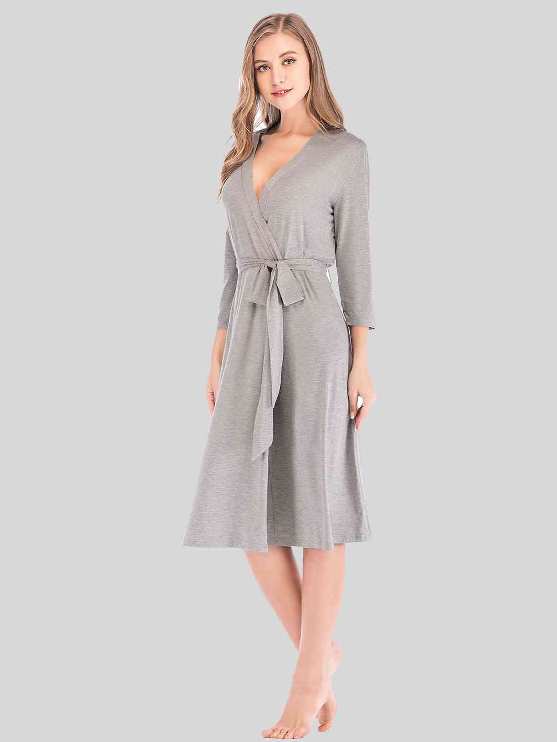 Plunge Tie Front Night Dress