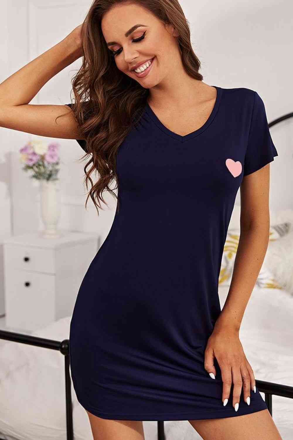 Short Sleeve Night Dress