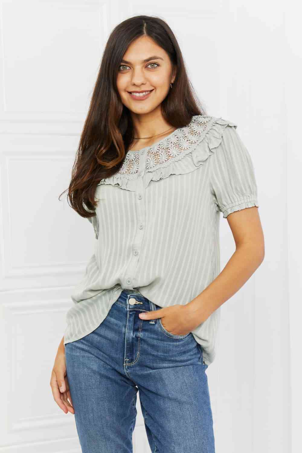 Full Size Short Sleeve Top