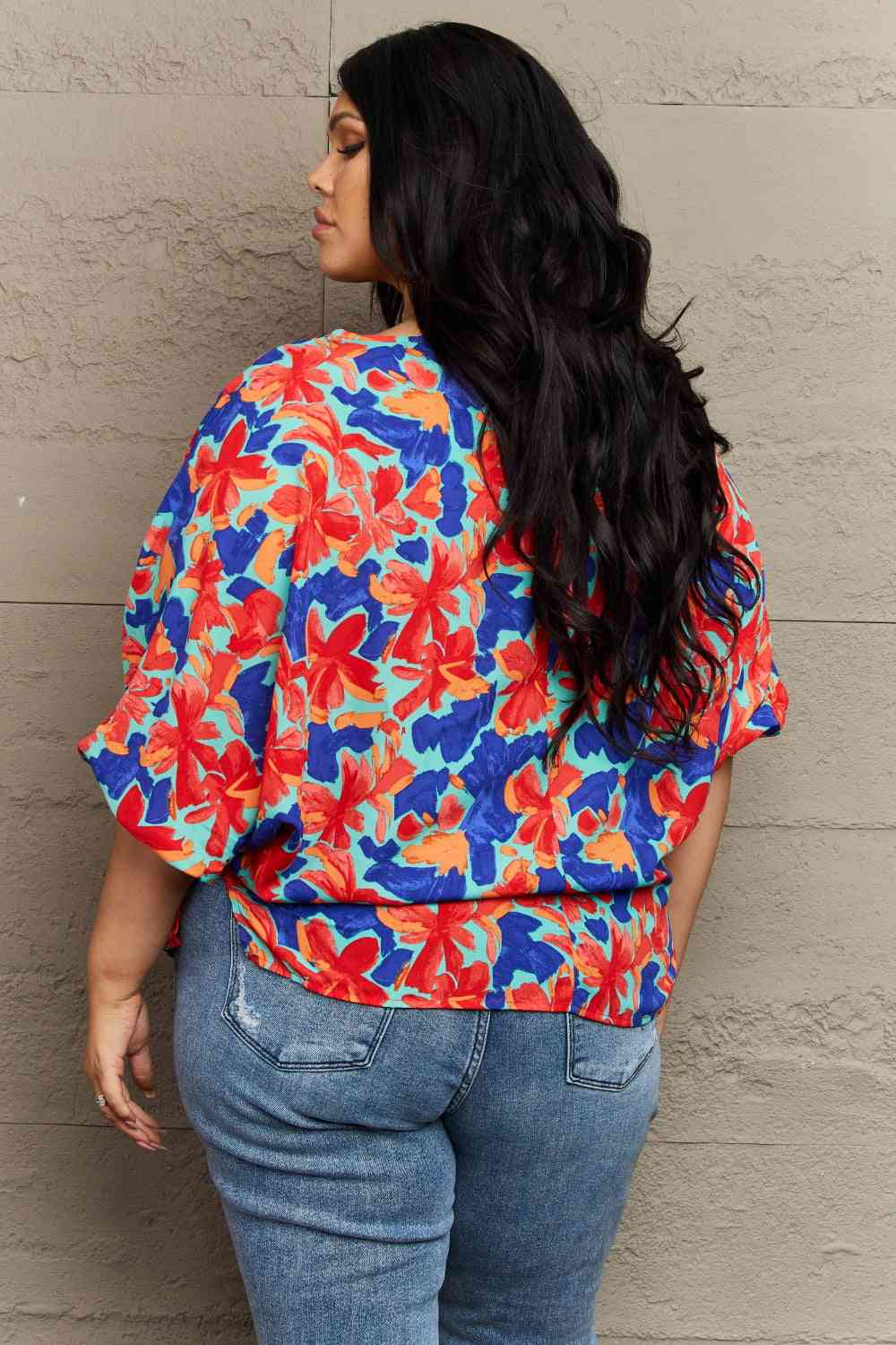 Hailey & Co New Season Plus Size Floral Blouse