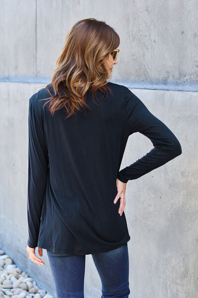 Full Size Round Neck Long Sleeve Top