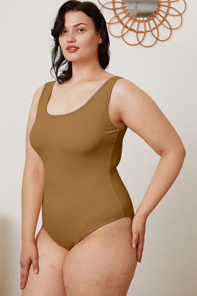 Full Size Square Neck Sleeveless Bodysuit